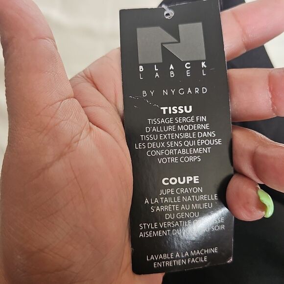 Black Label Black Knee-Length Pencil Skirt - Picture 16 of 16